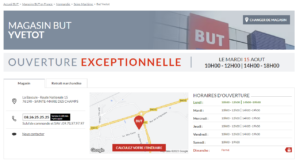 Magasin BUT d'Yvetot