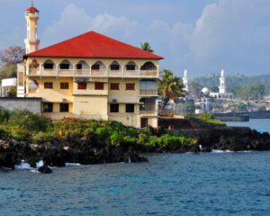 Moroni, sur les îles Comores